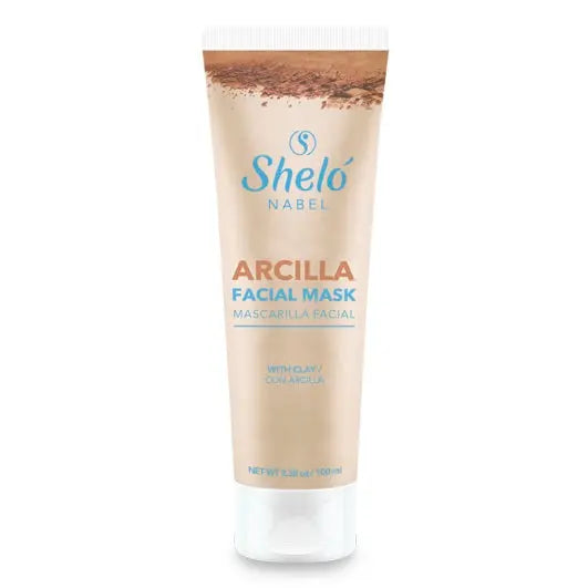 Shelo Nabel Mascarilla Facial de Arcilla -  ¡IDEAL PARA PIEL GRASA! Excelente limpiador facial, capaz de nutrir y cerrar los poros de la piel, gracias a la Arcilla, rica en minerales.